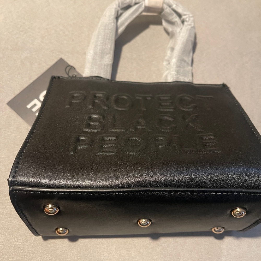 Black and Gray Tote Bag